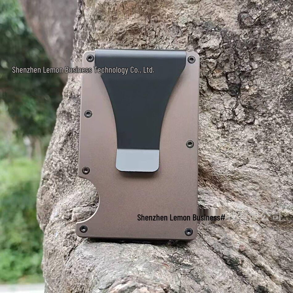 Ultradünnes RFID Aluminiumlegierung Diebstahlsicheres Kartenetui Geldbörse von Joom DACH