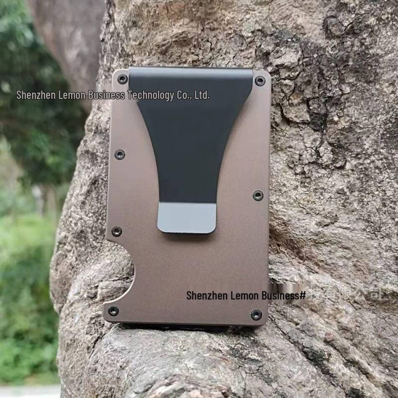 Ultradünnes RFID Aluminiumlegierung Diebstahlsicheres Kartenetui Geldbörse von Joom DACH