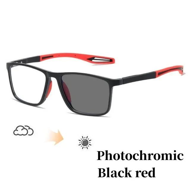 Ultraleichte photochrome Brille für Damen und Herren, Vintage-TR90-Sport-Sonnenbrille mit Farbwechsel, fertige Myopie-Brille von 0 bis -4,0 -2.0 von Joom DACH