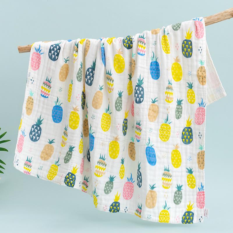 Ultraweiches Babybadetuch/-decke aus hochdichter reiner Baumwolle – wasserabsorbierende Gaze für Neugeborene und Kinder 110*110CM von Joom DACH