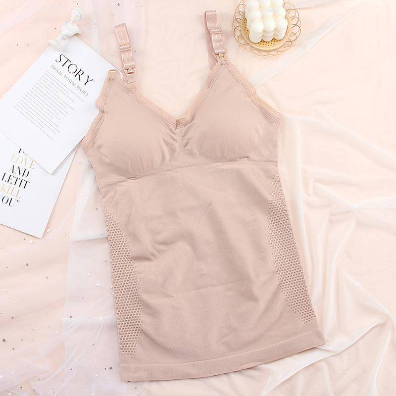 Umstands-Still-Tanktop mit offener Schnalle vorne, lange Hosenträger, große Größe, Stillunterwäsche, freier BH XL Umstands-Still-Tanktop mit offener Schnalle vorne, lange Hosenträger, große Größe, Stillunterwäsche, freier BH XL von Joom DACH