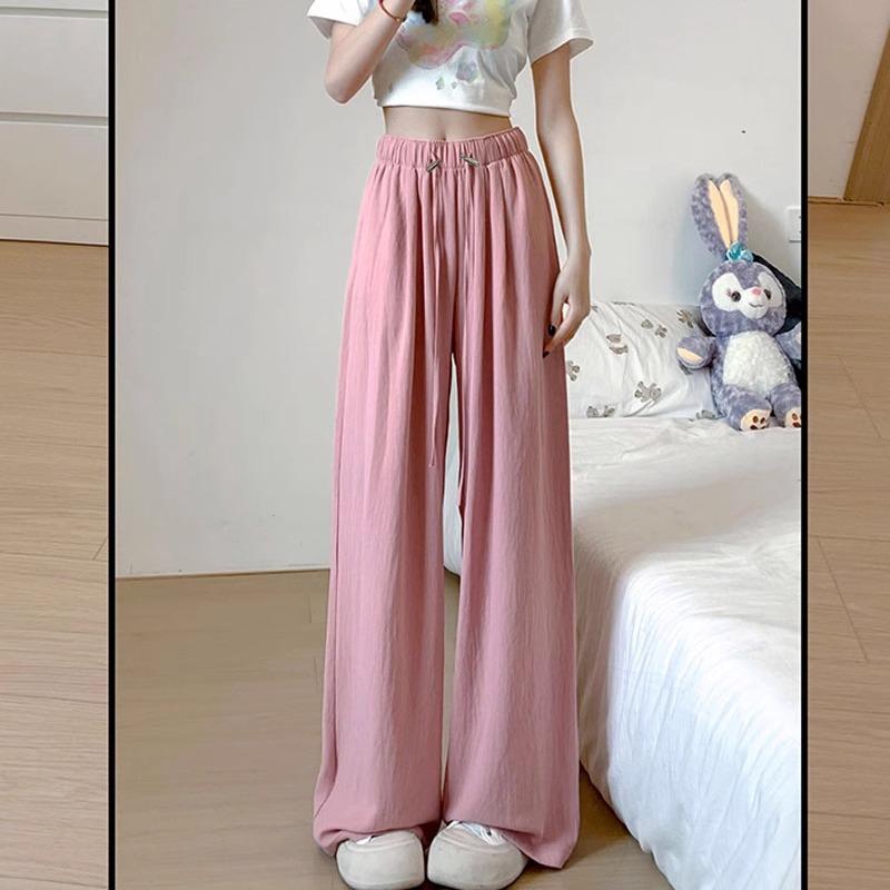 Umstandshose Yamamoto für Damen Sommerbekleidung Neue Weitbeinhose ohne Bauch Gerade Bein Freizeithose Sommerbekleidung XXL von Joom DACH