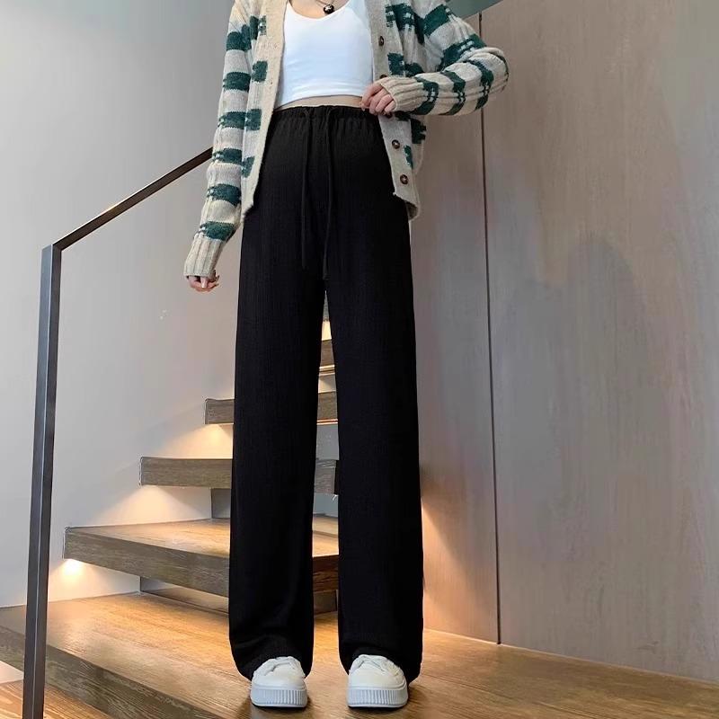 Umstandshose für Sommer Dünne Styles für Weitbeinhose für Kleine Eisseide ohne Bauchstütze Neues Frühling- und Sommer-Umstandsoutfit 5XL von Joom DACH