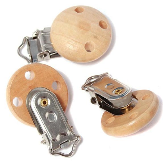 Umweltfreundlicher Schnuller Baby-Schnullerclip 5 Teile/Packung Verschlusshalter Holzhalter Chupetas Schnullerclips Brustwarzenhalter für die Säuglingsernährung One Size von Joom DACH