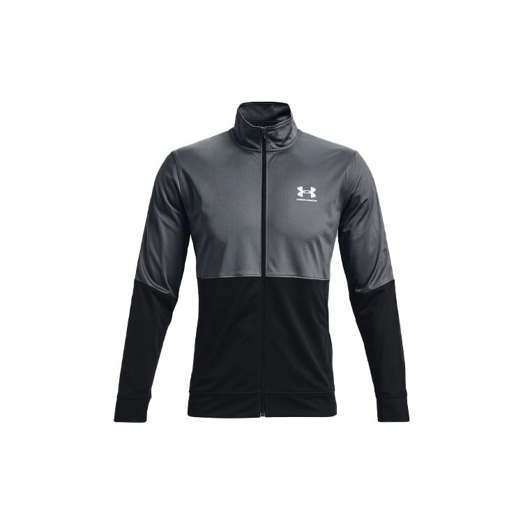 Under Armour Piqué Track Lässige Atmungsaktive Trainingsjacke mit Reißverschluss für Herren Jacken Grau 1366202-012 S von Joom DACH