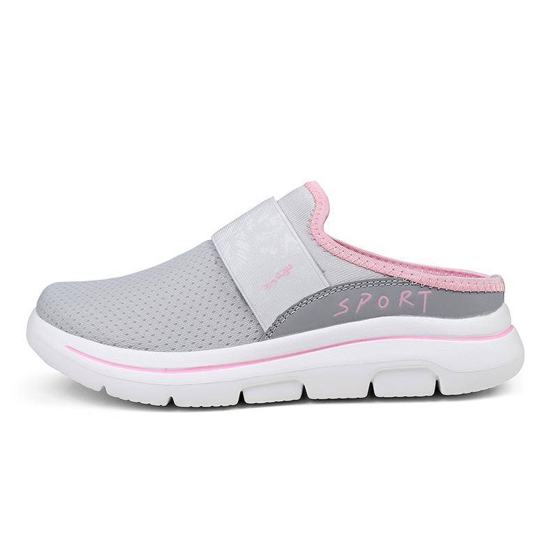 Unisex Atmungsaktive Halbschuhe Ultraleichte Hausschuhe Für Drinnen Und Draußen Damen Hausschuhe Herren Hausschuhe 38 rosa/hellgrau von Joom DACH