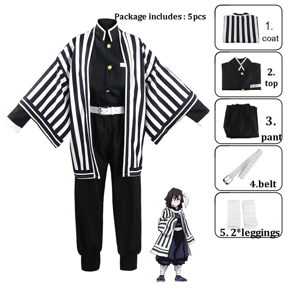 Unisex Demon Slayer Anime Cosplay Cartoon Kimetsu No Yaiba Kochou Shinobu Cosplay Kostüm für erwachsene Männer und Frauen XL von Joom DACH