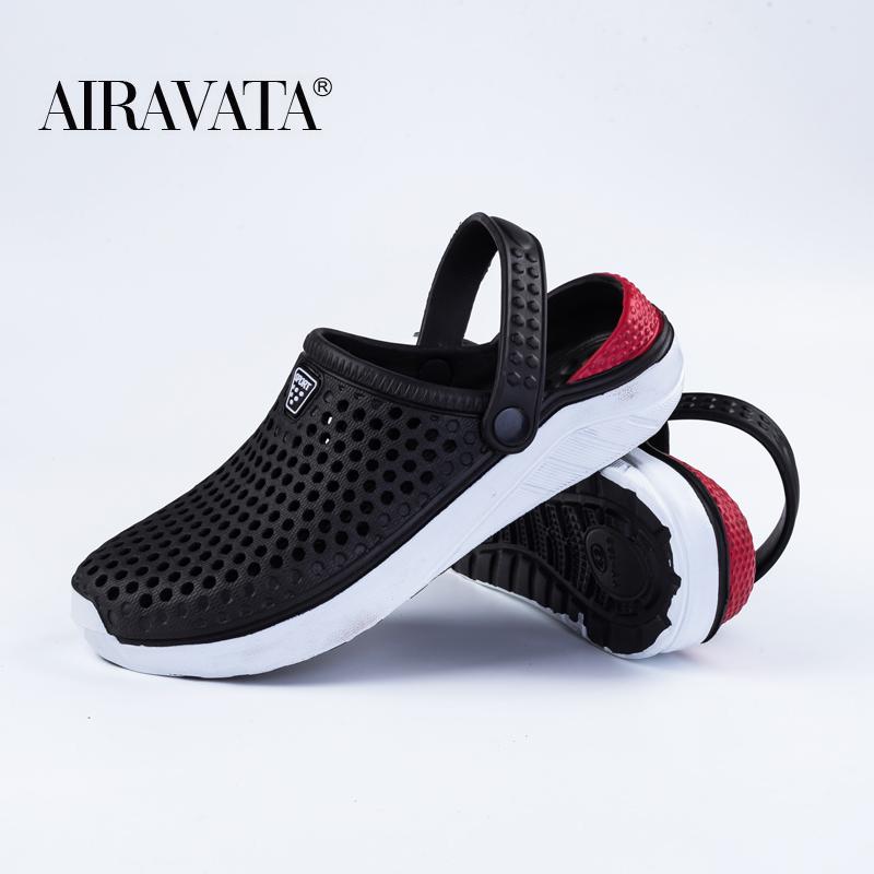 Unisex Fashion Beach Clogs Dicke Sohle Slipper Wasserdichte Anti-Rutsch-Sandalen Flip-Flops für Damen Herren 45 schwarz Unisex Fashion Beach Clogs Dicke Sohle Slipper Wasserdichte Anti-Rutsch-Sandalen Flip-Flops für Damen Herren 45 schwarz von Joom DACH