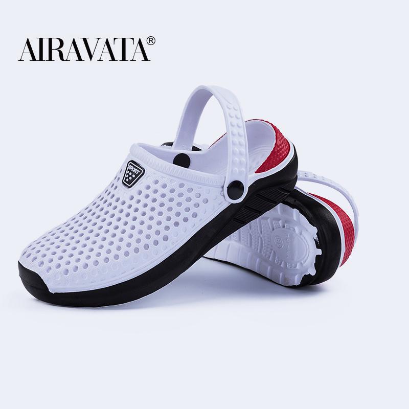 Unisex Fashion Beach Clogs Dicke Sohle Slipper Wasserdichte Anti-Rutsch-Sandalen Flip-Flops für Damen Herren 45 von Joom DACH