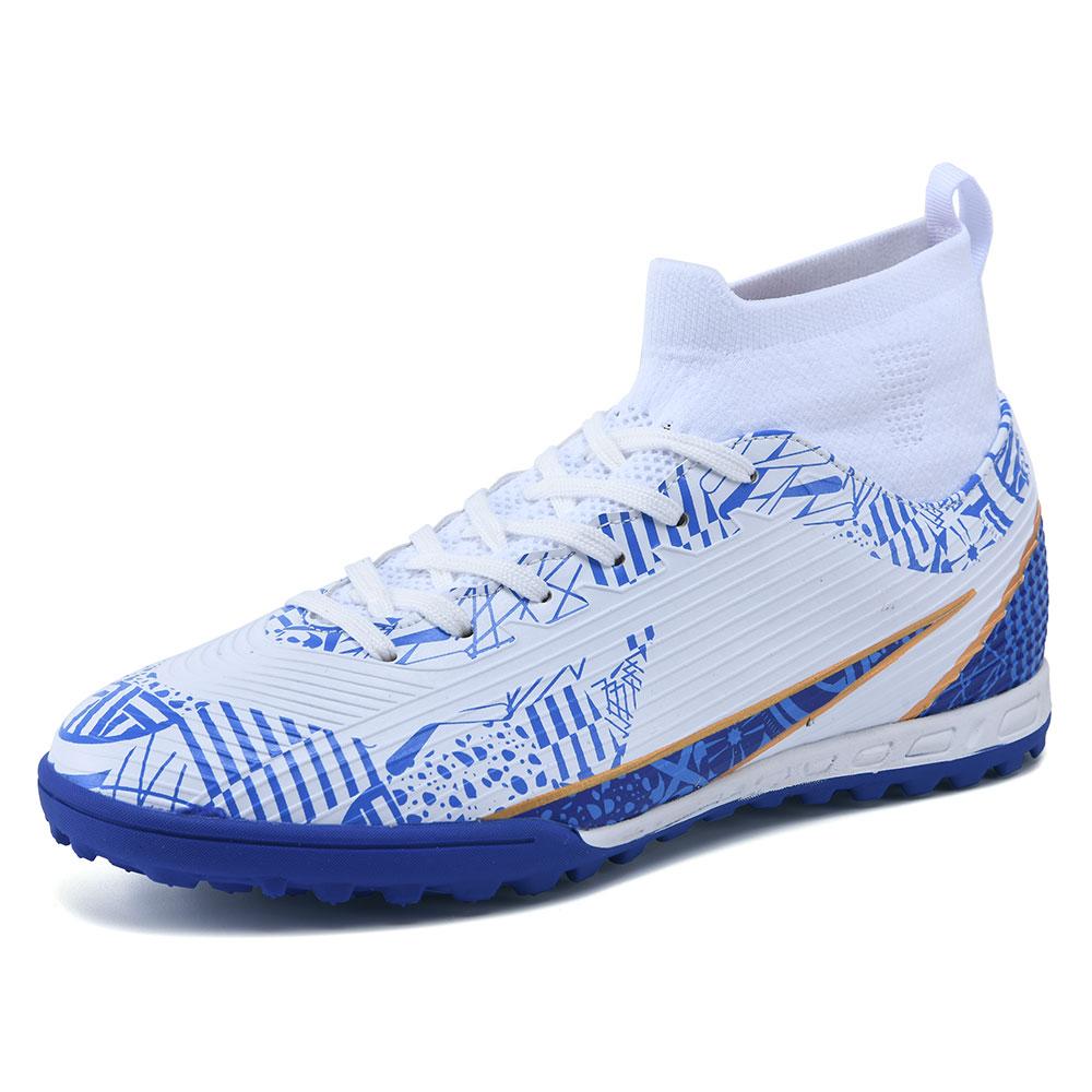 Unisex Fußballschuhe Outdoor/Indoor Jungen Mädchen Fußballschuh Professionelle Futsal Fußballtraining Turnschuhe 39 weiß von Joom DACH