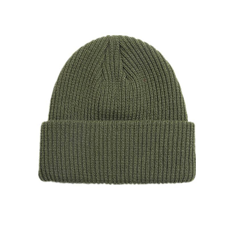 Unisex Herbst Winter gerippte Strickmütze weiche Bündchen kurze Melonenkappe Männer Frauen Marine-Stil Beanie-Mütze 54cm-60cm von Joom DACH