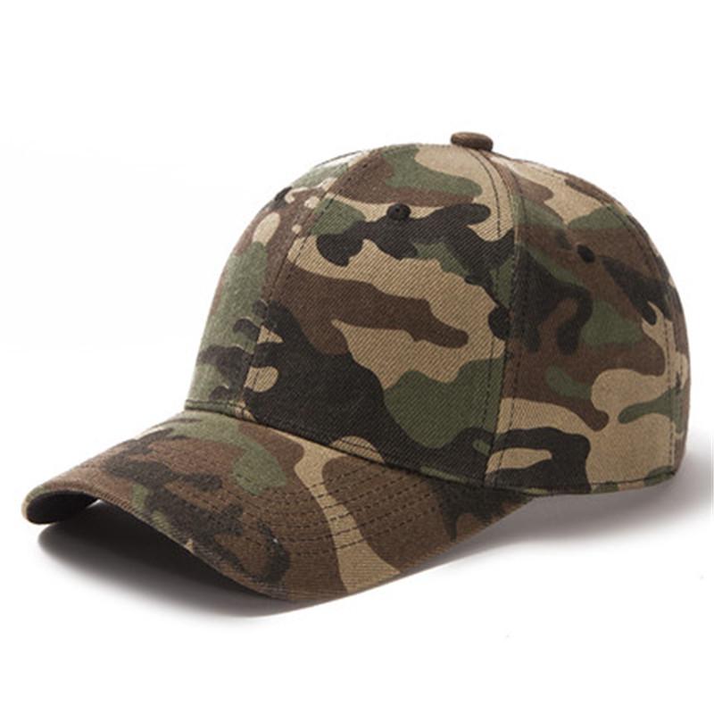 Unisex-Kappe, lässig, einfarbig, Acryl, Baseballkappe, verstellbare Hüte für Damen und Herren, Straßen-Hip-Hop-Hut, Kappe 54cm-60cm dunkelgrüne/camouflage von Joom DACH