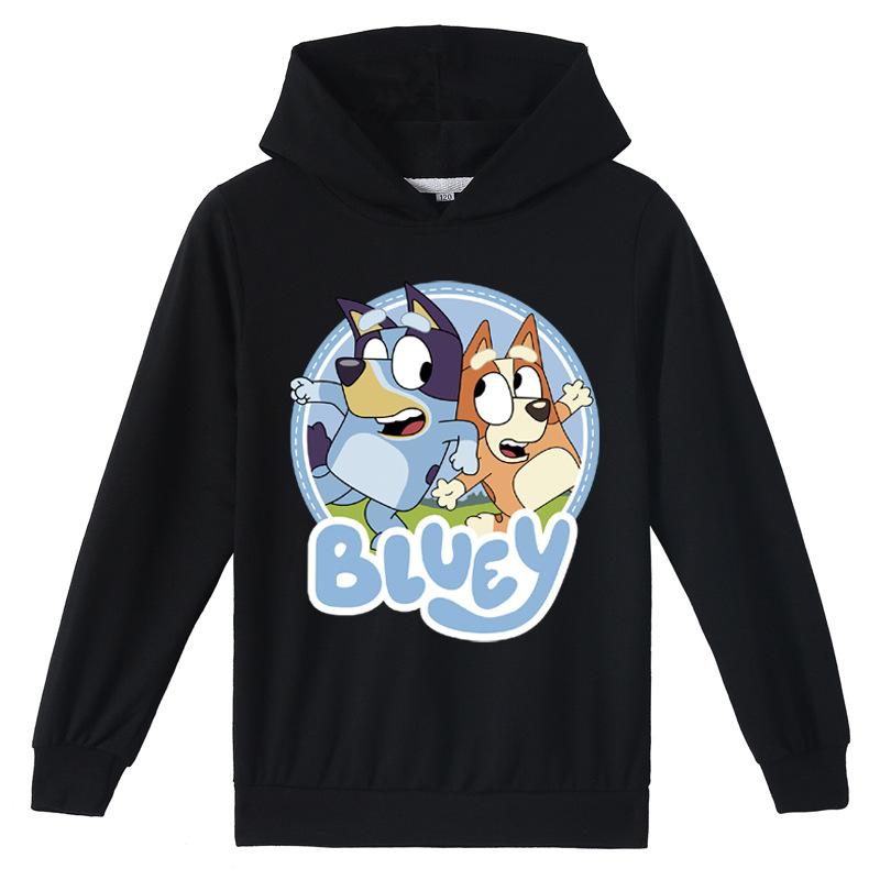 Unisex Kinder Bluey Kapuzenoberteile Frühling Herbst Hoodies Pullover Freizeitkleidung 140cm von Joom DACH