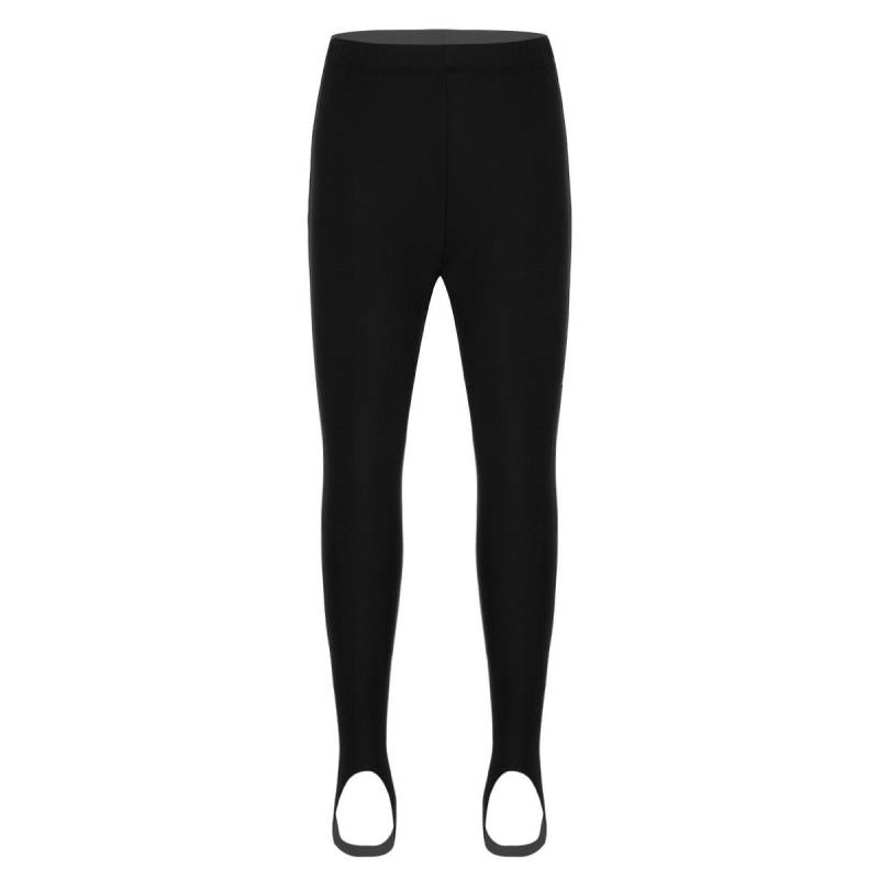 Unisex Kinder Jungen Mädchen Steigbügelstrumpfhose Strümpfe Leggings Strumpfhosen für Yoga Gymnastik Ballett Tanz 7-8 Years schwarz von Joom DACH