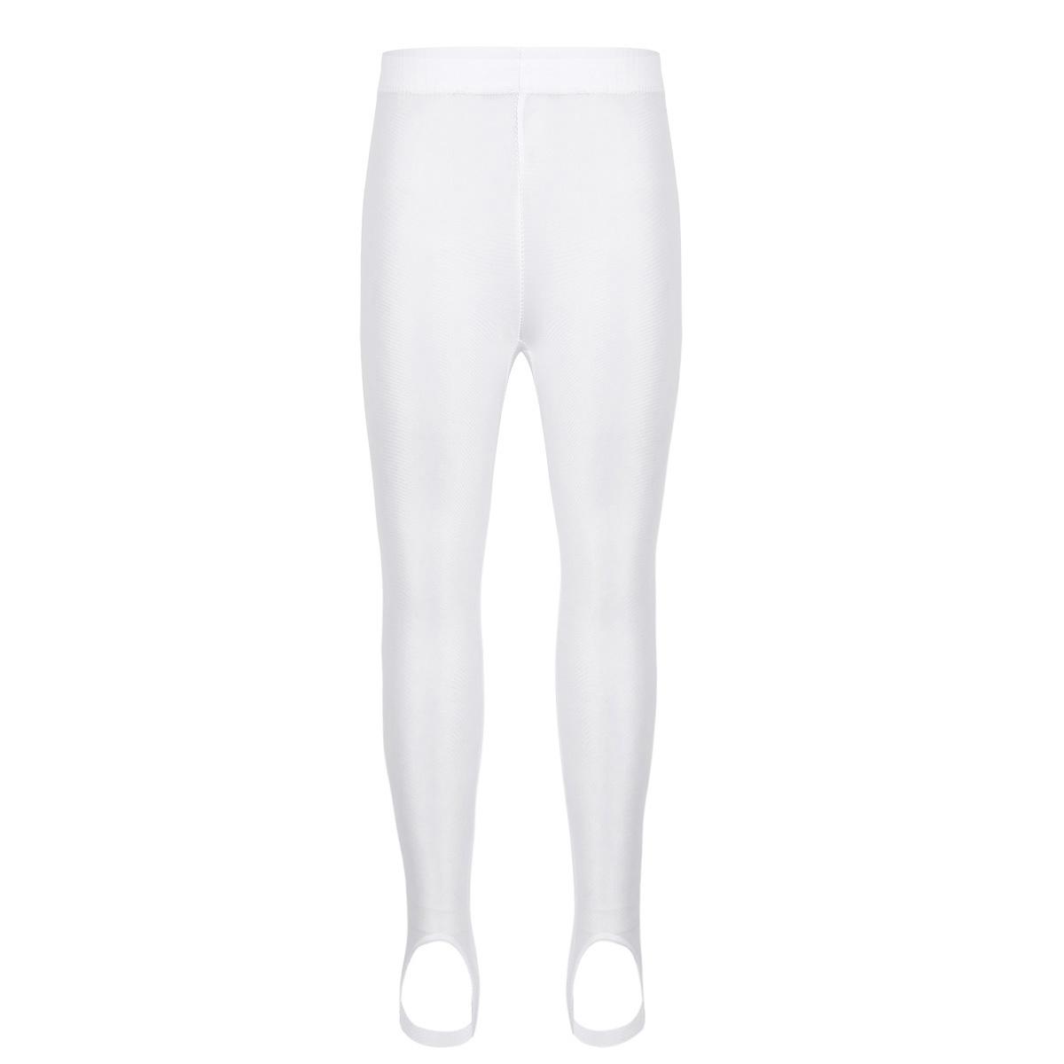 Unisex Kinder Jungen Mädchen Steigbügelstrumpfhose Strümpfe Leggings Strumpfhosen für Yoga Gymnastik Ballett Tanz 10-12 Years weiß von Joom DACH