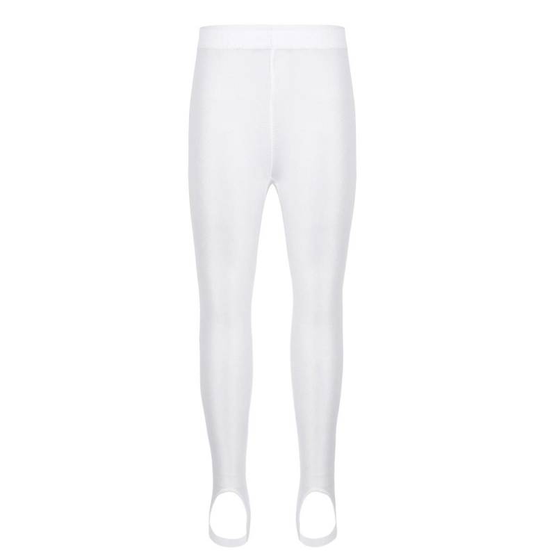 Unisex Kinder Jungen Mädchen Steigbügelstrumpfhose Strümpfe Leggings Strumpfhosen für Yoga Gymnastik Ballett Tanz 10-12 Years weiß von Joom DACH