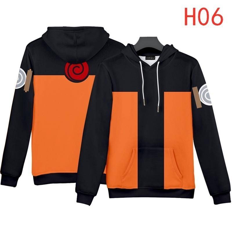 Unisex Männer Frauen Teenager Cartoon Japanische Anime 3D-Druck Hoodies Mode Akatsuki Cloud Logo Drucken Lange Ärmel Mit Kapuze Lose Sweatshirt Pullover Tops S von Joom DACH