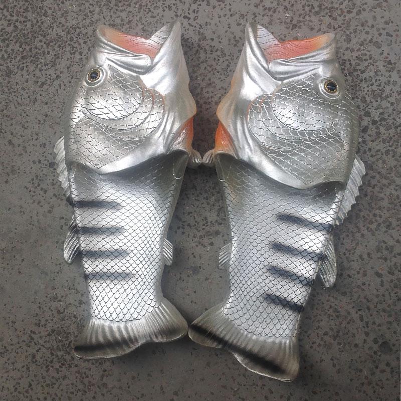 Unisex Strand Hausschuhe Männer Große Größe 33-47 Familie Lustige Fisch Hausschuhe Jungen Sommer Schuhe 2024 Runway Schuhe Mann der Slides 12 von Joom DACH