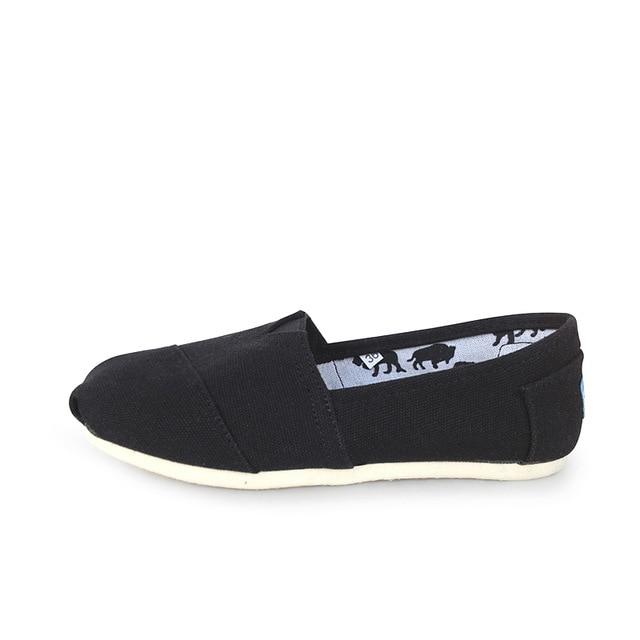 Unisex klassische bequeme Segeltuchschuhe Frühling und Sommer hochwertige lässige atmungsaktive flache Schuhe Herren-Leinwandschuhe 39 schwarz von Joom DACH