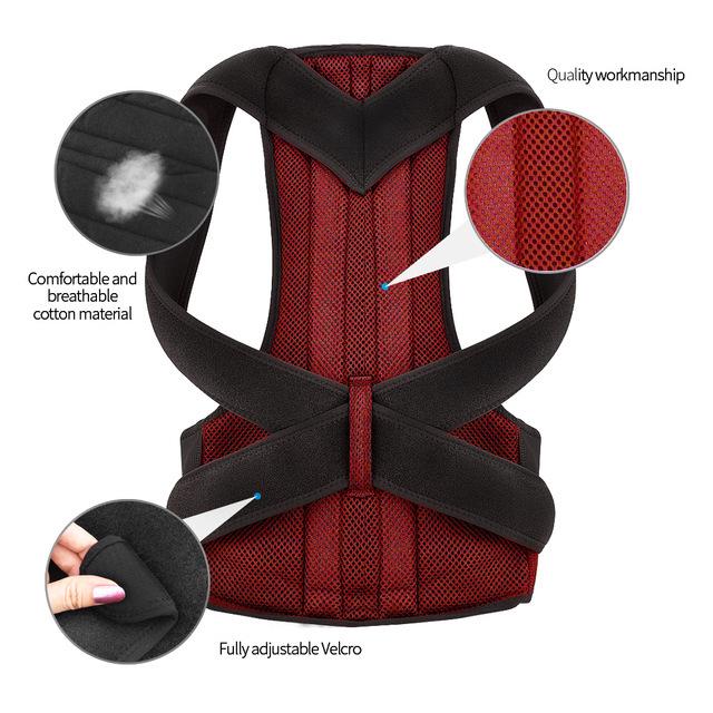 Unisex verstellbare Haltungskorrektur, Rückenstütze, Schulter-Lendenwirbelstütze, Stützkorsett, Rückengürtel für Männer und Frauen XXXL rot Unisex verstellbare Haltungskorrektur, Rückenstütze, Schulter-Lendenwirbelstütze, Stützkorsett, Rückengürtel für Männer und Frauen XXXL rot von Joom DACH