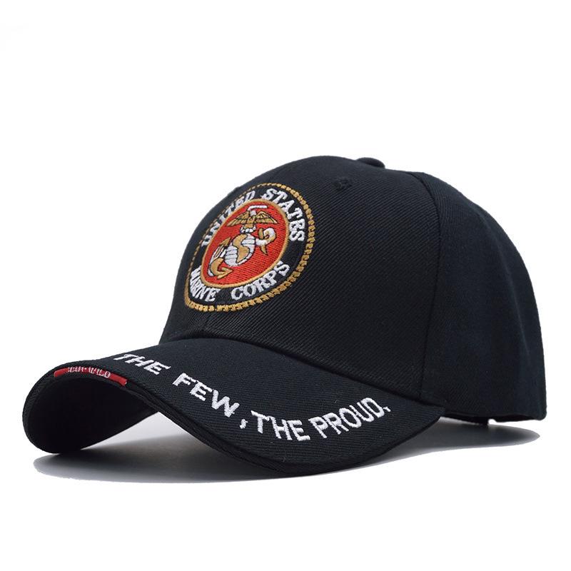 United States Marine Corps Bone Baseball Cap Herren Navy Seals Hut für Erwachsene Größe Golf Caps schwarz von Joom DACH
