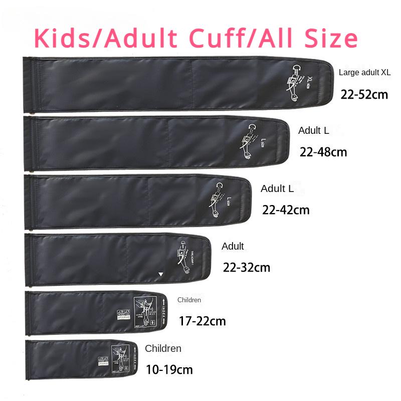 Universal-Blutdruckmessgerät Manschette Kinder Erwachsene Erweiterte Tonometer Kinder Armband Zubehör 22-52cm length dunkelblaue von Joom DACH