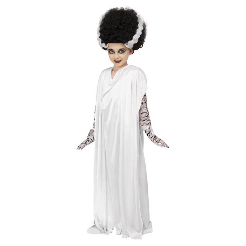 Universal Monsters Mädchen Die Braut von Frankenstein Kostümset 4-6 Years weiß von Joom DACH