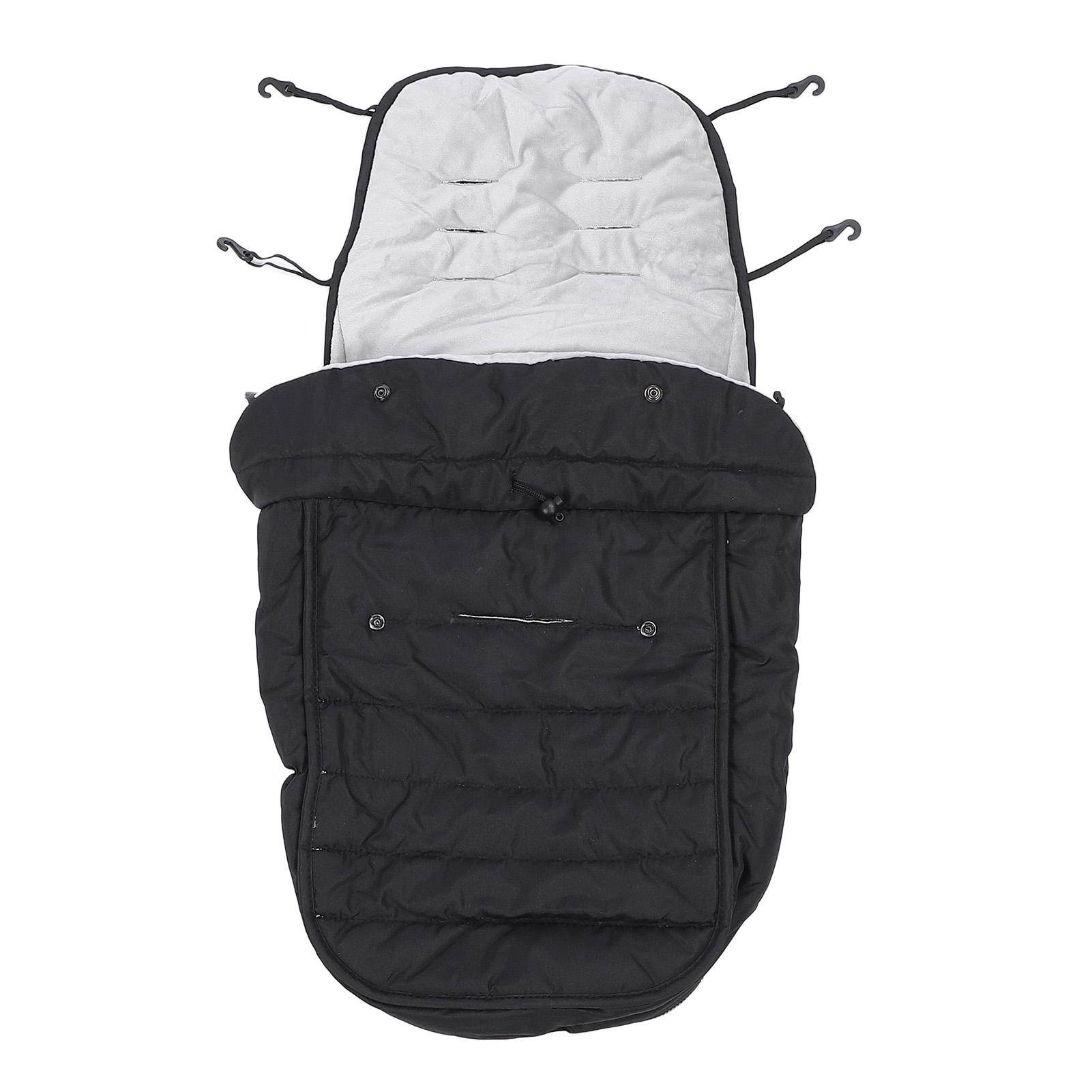Universeller Baby-Kinderwagen-Fußsack Verstellbarer Feststellverschluss Winddicht Warm Gemütlich Baby-Fußabdeckung für schwarz von Joom DACH