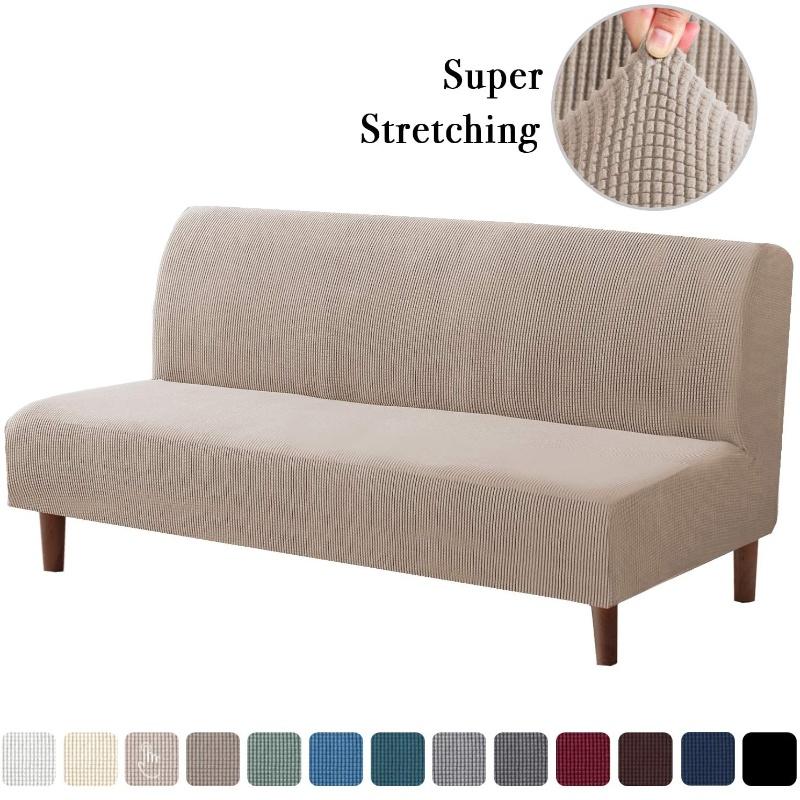 Universeller armloser Sofa-Bettbezug, klappbar, moderne Sitzbezüge, Stretchbezüge, günstiger Couch-Schutz, elastischer Futon-Spandex-Bezug L khaki Universeller armloser Sofa-Bettbezug, klappbar, moderne Sitzbezüge, Stretchbezüge, günstiger Couch-Schutz, elastischer Futon-Spandex-Bezug L khaki von Joom DACH