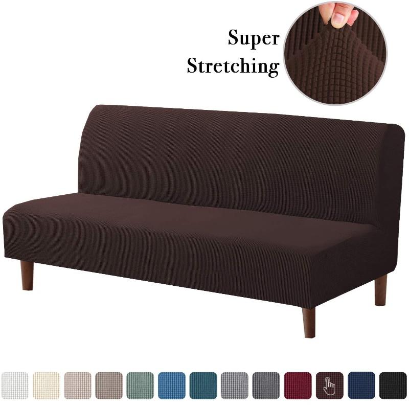 Universeller armloser Sofa-Bettbezug, klappbar, moderne Sitzbezüge, Stretchbezüge, günstiger Couch-Schutz, elastischer Futon-Spandex-Bezug M dunkelbraune Universeller armloser Sofa-Bettbezug, klappbar, moderne Sitzbezüge, Stretchbezüge, günstiger Couch-Schutz, elastischer Futon-Spandex-Bezug M dunkelbraune von Joom DACH