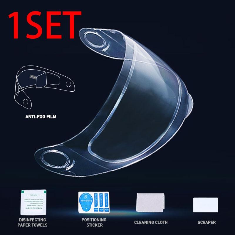 Universelles Motorradzubehör Helmvisier Klar Antibeschlag-Patch Geeignet Breaker Helm Linse Antibeschlagfolie Windschutzscheibe Aufkleber HD-Sicht AVE anti-fog film von Joom DACH