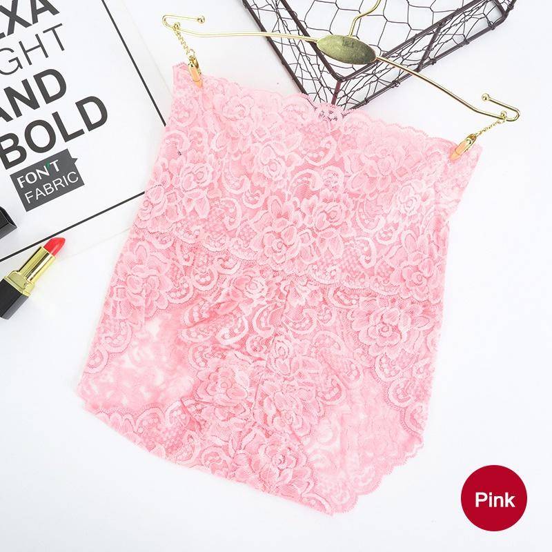 Unsichtbare nahtlose Bikini-Unterwäsche für Damen, hohe Taille, florale Spitzenhöschen, Übergröße, Hipster-Körperformer, Butt Lift Knicker 3XL rosa von Joom DACH