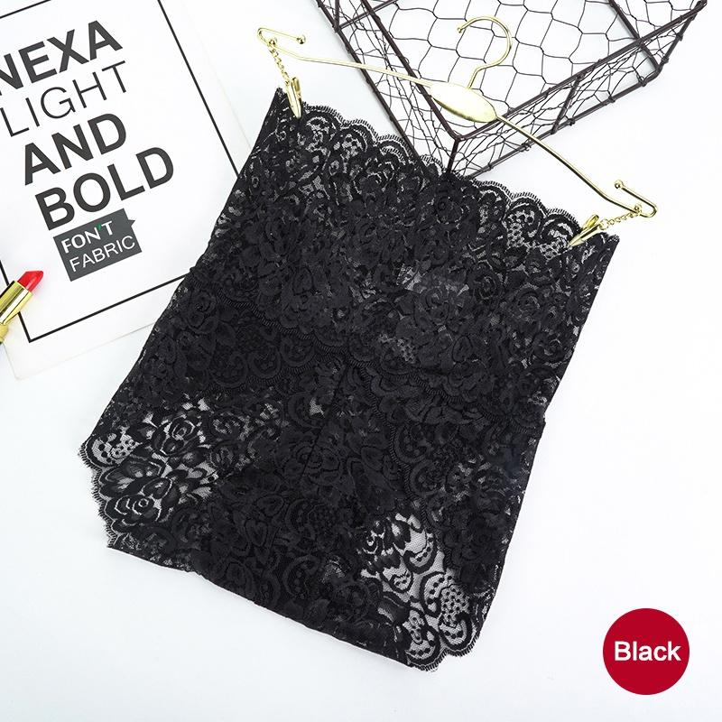 Unsichtbare nahtlose Bikini-Unterwäsche für Damen, hohe Taille, florale Spitzenhöschen, Übergröße, Hipster-Körperformer, Butt Lift Knicker 3XL schwarz von Joom DACH