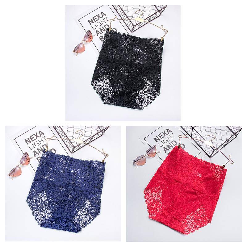 Unsichtbare nahtlose Bikini-Unterwäsche für Damen, hohe Taille, florale Spitzenhöschen, Übergröße, Hipster-Körperformer, Butt Lift Knicker 3XL gelb von Joom DACH