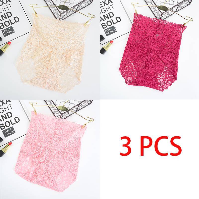 Unsichtbare nahtlose Bikini-Unterwäsche für Damen, hohe Taille, florale Spitzenhöschen, Übergröße, Hipster-Körperformer, Butt Lift Knicker 3XL Unsichtbare nahtlose Bikini-Unterwäsche für Damen, hohe Taille, florale Spitzenhöschen, Übergröße, Hipster-Körperformer, Butt Lift Knicker 3XL von Joom DACH