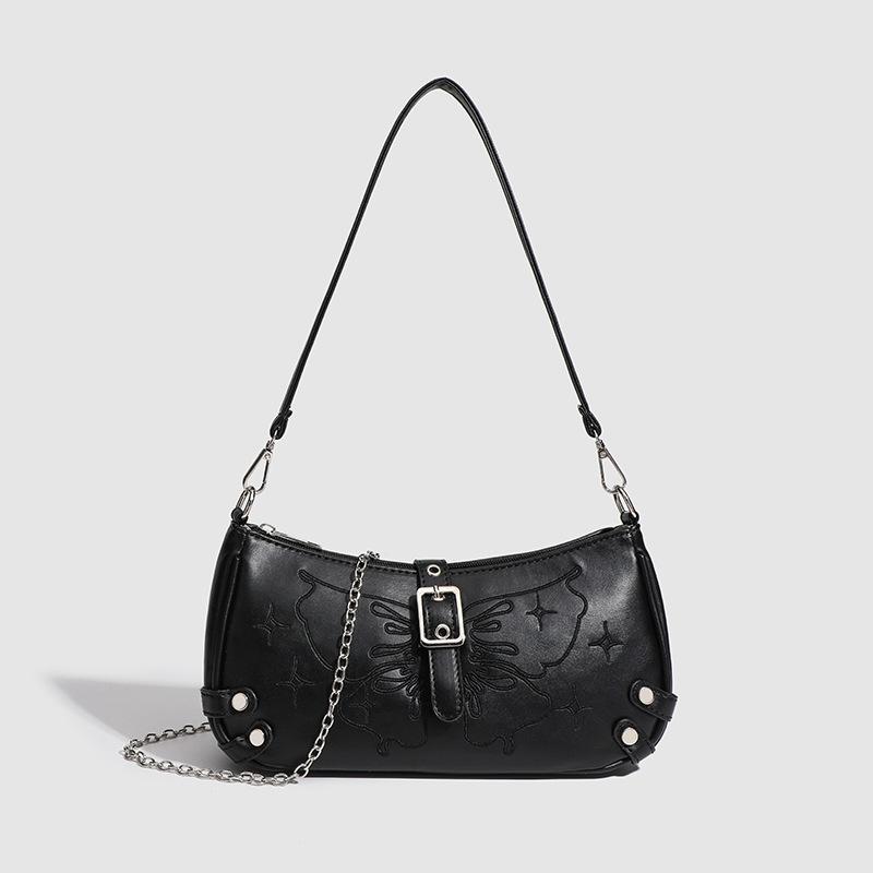 Unterarmtasche Textur Nische Original Single Shoulder Crossbody Bag Silber Mode Alle Textur Tasche Frau von Joom DACH