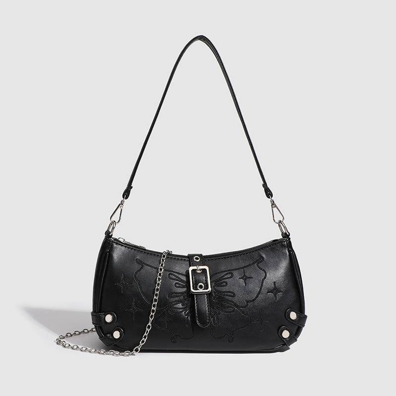 Unterarmtasche Textur Nische Original Single Shoulder Crossbody Bag Silber Mode Alle Textur Tasche Frau von Joom DACH