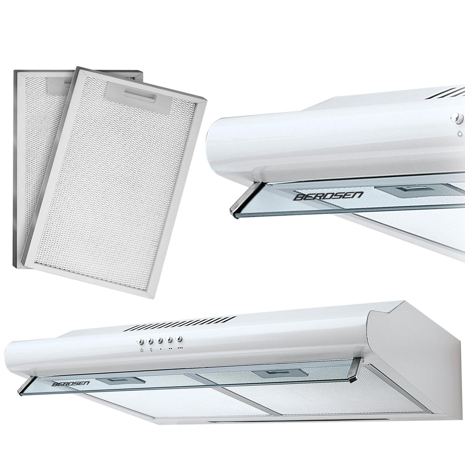 Unterschrank-Dunstabzugshaube - 50 cm Absorber Berdsen BE-10-A weiß von Joom DACH