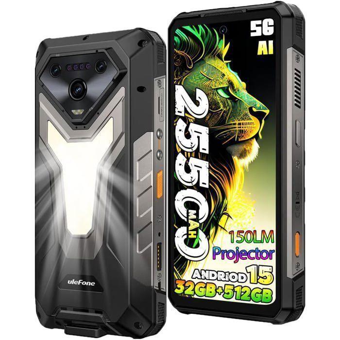 Unzerbrechliches 5G-Handy Ulefone Armor 34 Pro 32GB+512GB 6.95  FHD+ 25500mAh/66W 64MP Robustes Smartphone mit Projektor schwarz von Joom DACH