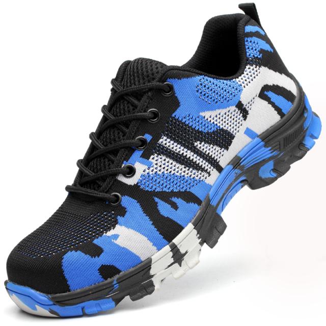 Unzerstörbare Herrenschuhe, durchstichfeste Sicherheitsschuhe, Arbeitsschuhe, Wanderschuhe für Männer, Anti-Smash-Schuhe mit Stahlkappe, Sicherheitsschuhe 43 von Joom DACH