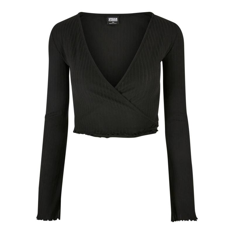 Urban Classics Damen/Damen Geripptes Wickel Langarm Crop Top 5XL schwarz Urban Classics Damen/Damen Geripptes Wickel Langarm Crop Top 5XL schwarz von Joom DACH