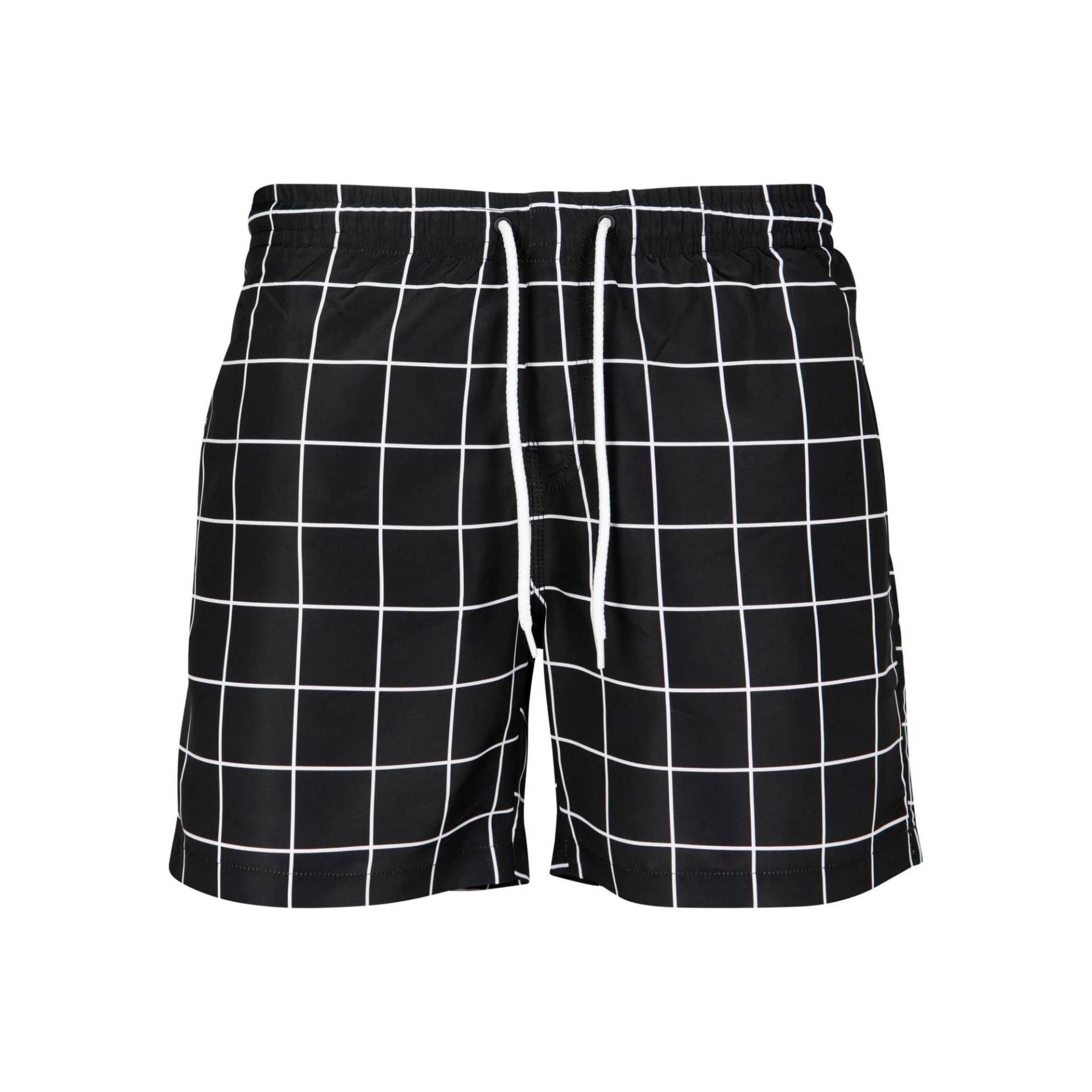 Urban Classics Herren Badeshorts mit Allover-Print S weiß/schwarz Urban Classics Herren Badeshorts mit Allover-Print S weiß/schwarz von Joom DACH