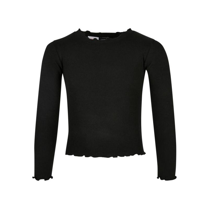 Urban Classics Mädchen Kurz Geripptes Langarm-T-Shirt 5-6 Years schwarz von Joom DACH