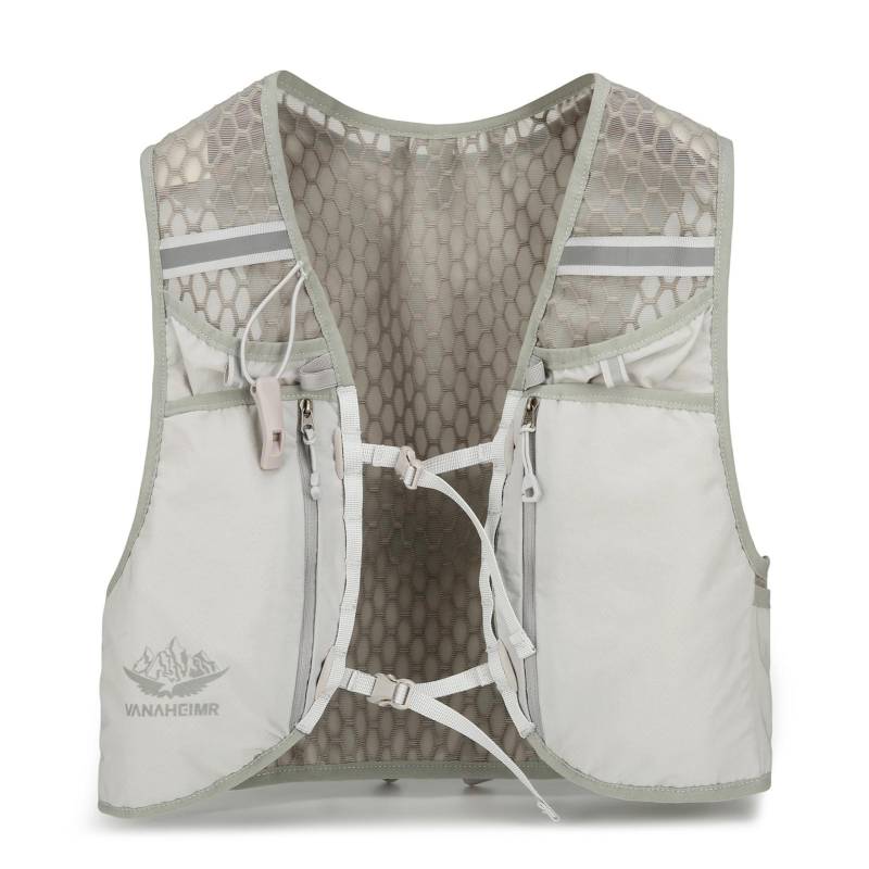 VANAHEIMR Laufweste mit Trinkbeutel, verstellbare Universal-Trinkweste für Damen und Herren No Water Bag graue von Joom DACH