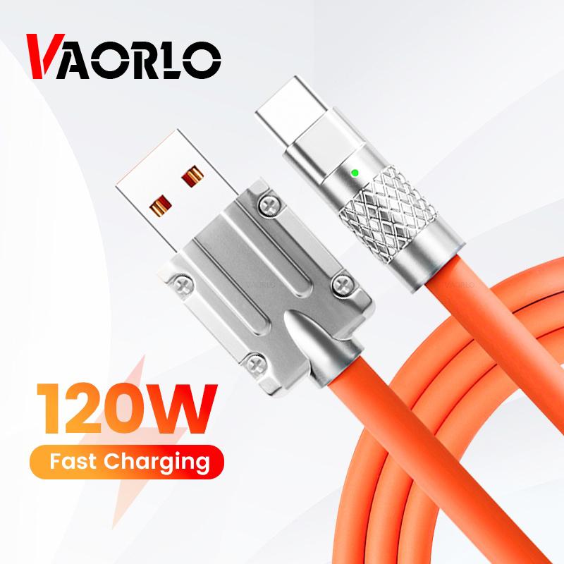 VAORLO 2M Metall-Ladekabel 120W 6A Super Charge für Micro-Typ-C-USB-C-Datenkabel, schnelle Übertragung, hochwertiger, kostenloser Organizer, USB-Schnellladung 1M Type-C schwarz VAORLO 2M Metall-Ladekabel 120W 6A Super Charge für Micro-Typ-C-USB-C-Datenkabel, schnelle Übertragung, hochwertiger, kostenloser Organizer, USB-Schnellladung 1M Type-C schwarz von Joom DACH