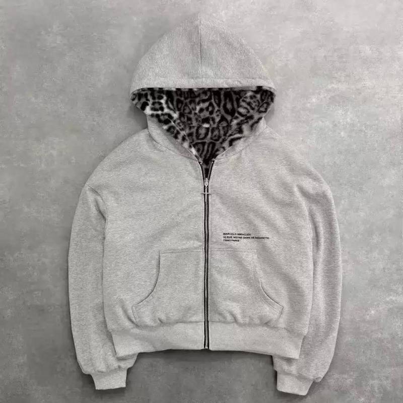 VAYLA Neuer Doppelseitiger Bekleidung Harajuku Retro Leopardenmuster Modischer Lockerer Reißverschluss-Hoodie Herren Street Hip-Hop Casual Sweatshirt M grau VAYLA Neuer Doppelseitiger Bekleidung Harajuku Retro Leopardenmuster Modischer Lockerer Reißverschluss-Hoodie Herren Street Hip-Hop Casual Sweatshirt M grau von Joom DACH