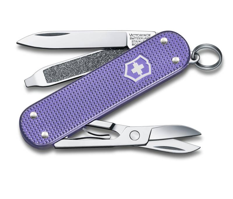 VICTORINOX Classic ALOX Classic Colors Electric Lavender Schweizer Taschenmesser Messer Katastrophenschutzartikel Outdoor Camping Geschenk Präsent Schere von Joom DACH