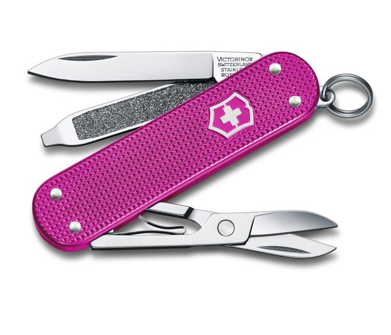VICTORINOX Classic ALOX Classic Colors Flamingo Party Schweizer Taschenmesser Messer Katastrophenschutzartikel Outdoor Camping Geschenk Präsent Schere Schlitzschraubendreher von Joom DACH