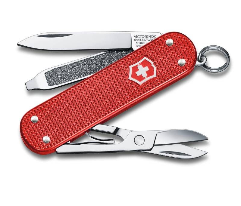 VICTORINOX Classic ALOX Classic Colors Sweet Berry Schweizer Taschenmesser Messer Katastrophenschutzartikel Outdoor Camping Geschenk Präsent Schere Schlitzschraubendreher von Joom DACH