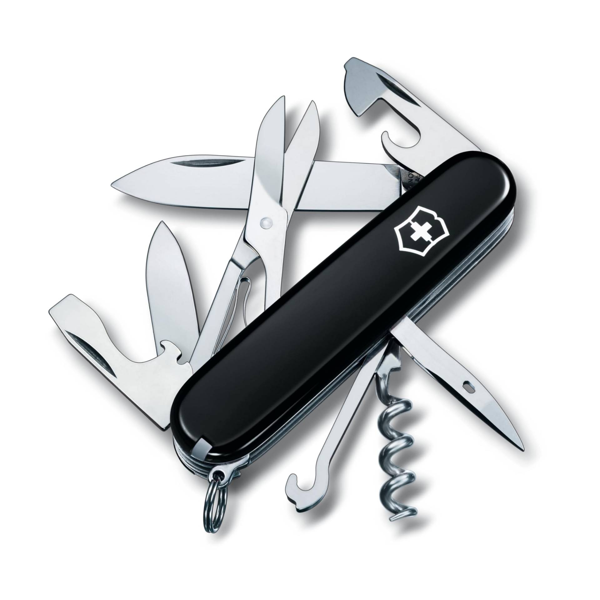 VICTORINOX Climber Black Schweizer Taschenmesser Multifunktionsmesser Trekking Wandern Bergsteigen Ausrüstung Schere mit Swiss Made Jutoku Messer mit schwarz von Joom DACH